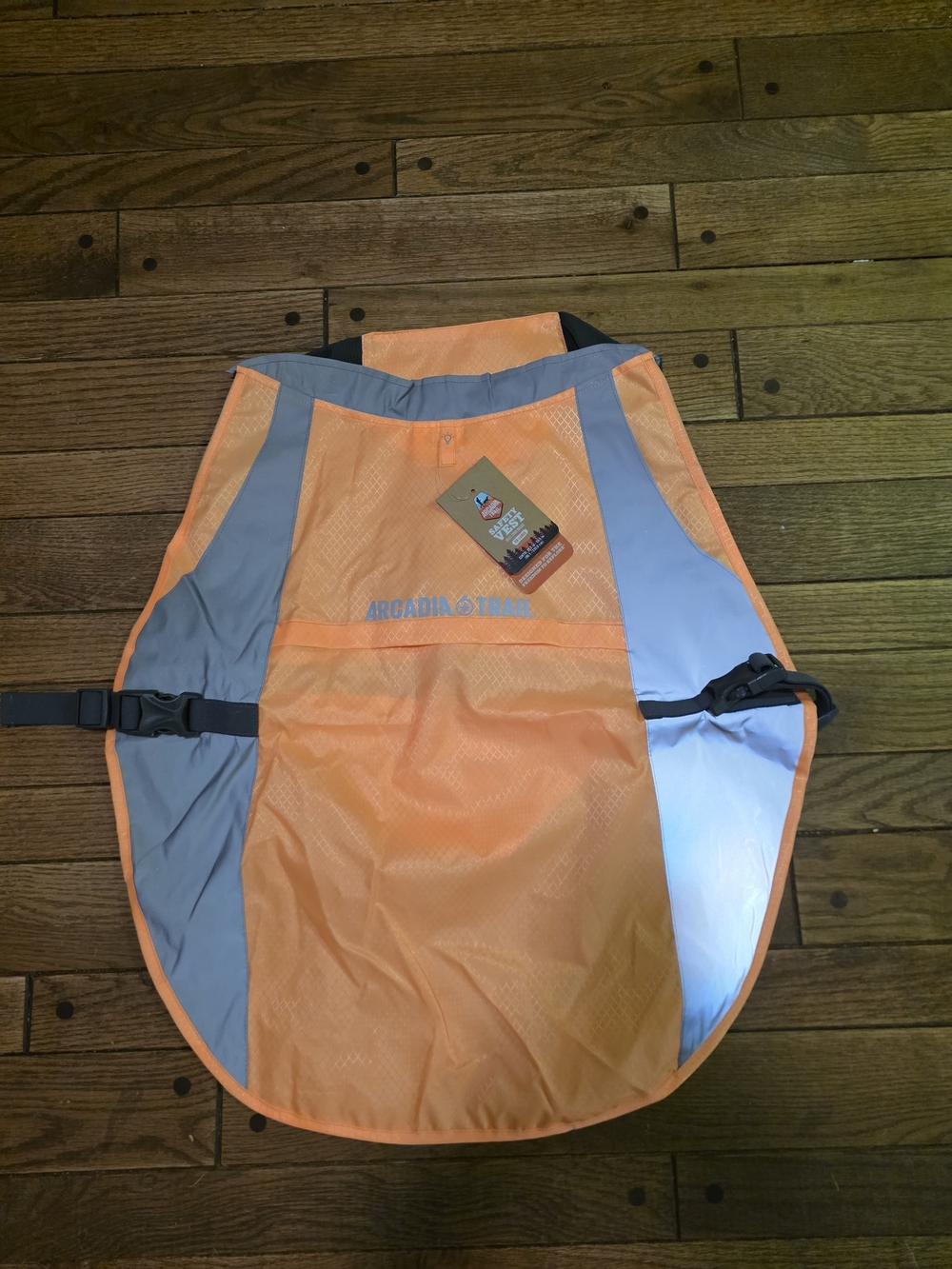 Arcadia Orange and Gray Reflective Dog Safety Vest